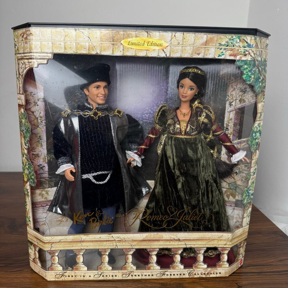 Barbie Ken Romeo Juliet Doll Set Limited Edition Together Forever NRFB Mattel